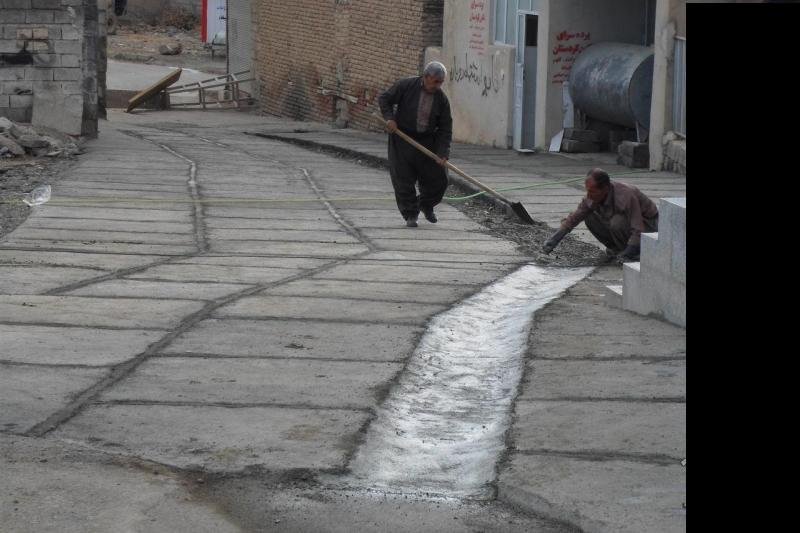 36 هزار متر مربع از معابر و کوچه های آرمرده بتون ریزی شد