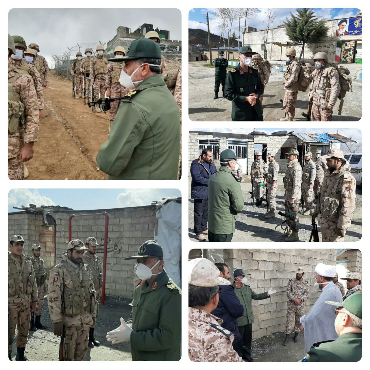 سردارحسینی ازپایگاه های تاکتیکی عملیاتی شهرستان بانه بازدید کردند