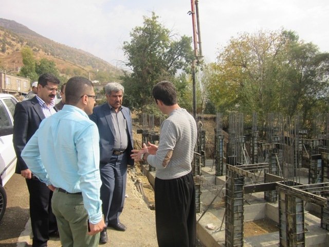 خیرین بانه ای در روستای ننور مدرسه 6 کلاسه احداث می کنند