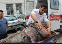 مصدومیت یک کارگر جوشکاری بر اثر برق گرفتگی در بانه