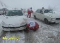 امداد رسانی هلال احمر بانه  به 700 مسافر گرفتار در برف و کولاک/ نجات یک سرباز از مرگ حتمی