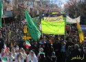 راهپیمایی با شکوه 22 بهمن در بانه با حضور گسترده مردم برگزار شد