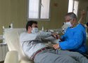 خیز بلند کردستانی ها در رزمایش کمک مومنانه با اهداء خون  .