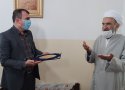 مدیر آموزش وپرورش بانه با امام جمعه به مناسبت بازگشایی مدارس دیدار وگفتگو کرد .