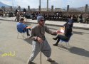 اجرای  تئاتر خیابانی با عنوان "اگر مقام ماندنی بود..." در دانشگاه پیام نور بانه + عکس