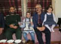 دیدار معاون هماهنگ کننده سپاه بانه با رونیا حسین زاده نابغه محاسبات ذهنی جهان