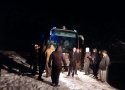 امداد رسانی هلال احمر بانه به 20 مسافر اتوبوس گرفتار در برف