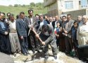 یک واحد آموزشی در روستای کوخ شیخ الاسلام بانه کلنگ زنی شد