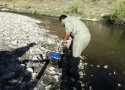 کشف یک مورد تخلف صید ماهی با موتور برق در بانه