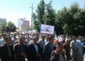 نوای "مرگ بر اسرائیل" در بانه طنین انداز شد