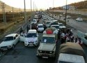 کاروان کمک های مردمی جمعیت هلال احمر بانه به مناطق زلزله زده کرمانشاه اعزام شد