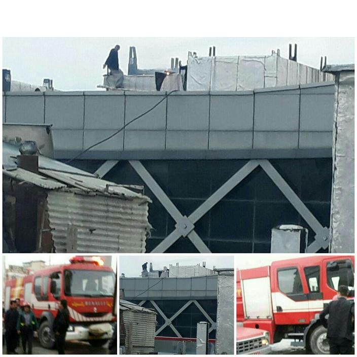 انفجار ژنراتور موتور برق در پاساژ شهر آفتاب