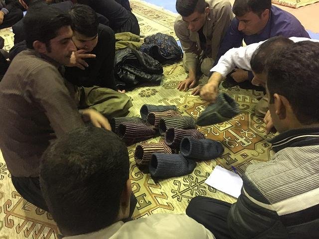 مسابقات بومی محلی "جوراب بازی" در بانه افتتاح شد