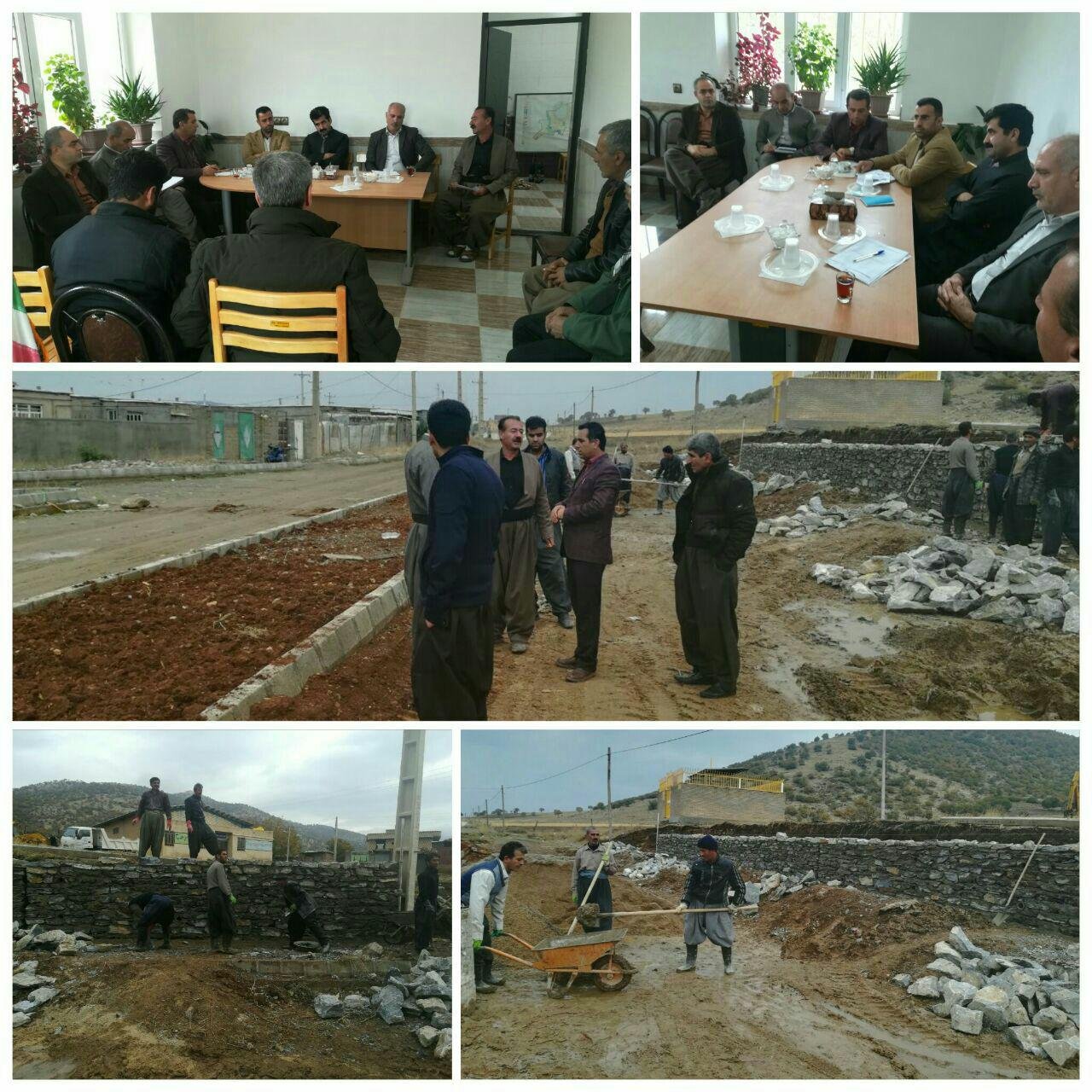 برپایی جلسه ای برای زیباسازی محیطی روستای شوی